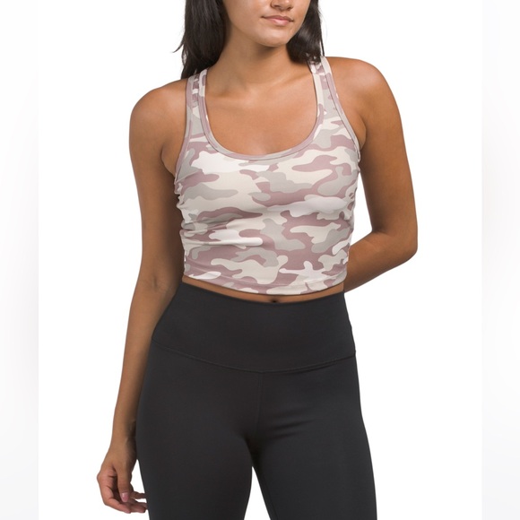 Calvin Klein Performance Tops - Calvin Klein Performance | NWT Camo Print Scoop Neck Crop Top